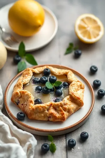 Lemon Blueberry Galette Delight presentation