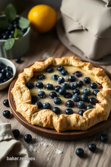 Lemon Blueberry Galette Delight steps