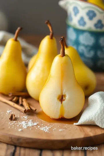 Maple Vanilla Baked Pears Delight ingredients