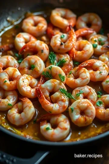 Mediterranean Shrimp Skillet with Garlic and Lemon presentation