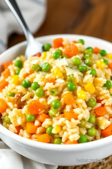 Quick Microwave Vegetable Risotto presentation