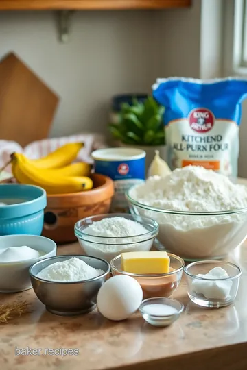 Moist Banana Bread with King Arthur Flour ingredients