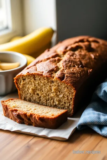 Moist Banana Bread with King Arthur Flour presentation