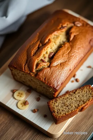 Moist Banana Bread Recipe presentation