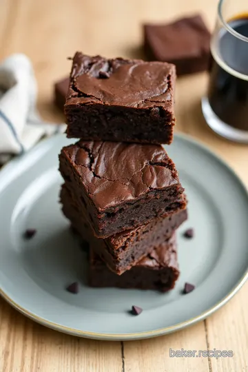 Moist Stout Beer Brownies presentation