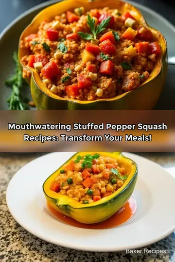 Mouthwatering Stuffed Pepper Squash Recipes: Transform Your Meals!