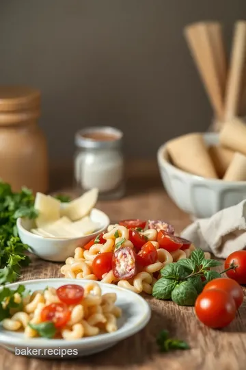 Muffuletta Pasta Salad Delight ingredients