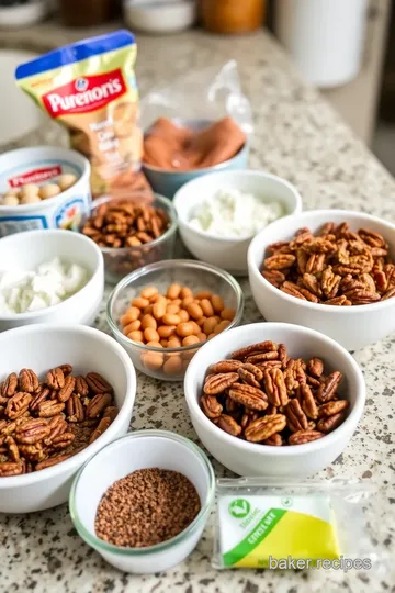 No Bake Pecan Pie Dip ingredients