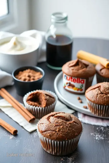 Nutella-Stuffed Cinnamon Sugar Muffins ingredients