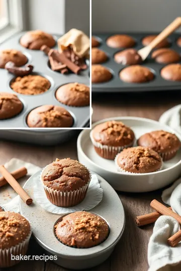 Nutella-Stuffed Cinnamon Sugar Muffins steps