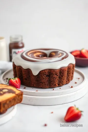 Nutella Swirl Pound Cake Delight presentation