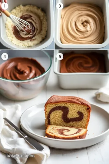 Nutella Swirl Pound Cake Delight steps