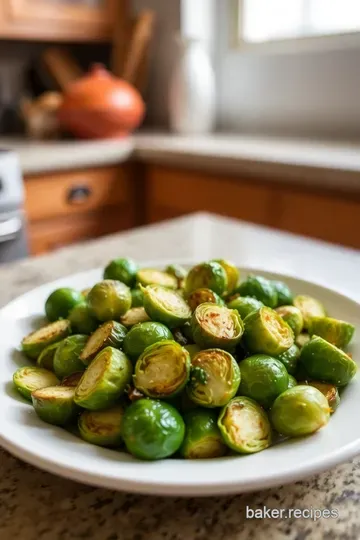 Pan-Seared Brussels Sprouts with Garlic and Lemon steps
