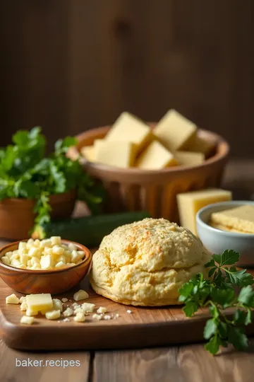 Parmesan Herb Zucchini Biscuits ingredients