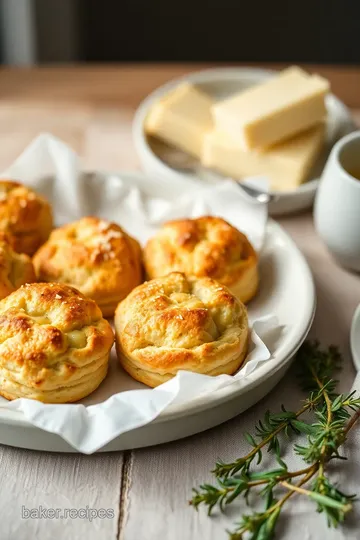 Parmesan Herb Zucchini Biscuits presentation