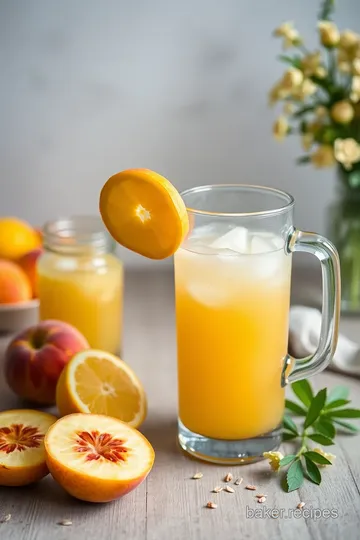 Peach & Cardamom Lemonade Delight steps