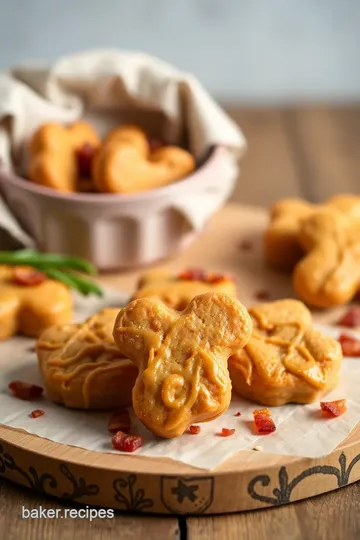 Peanut Butter Bacon Delights for Dogs presentation