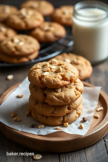 Peanut Butter Cup Oatmeal Cookies presentation