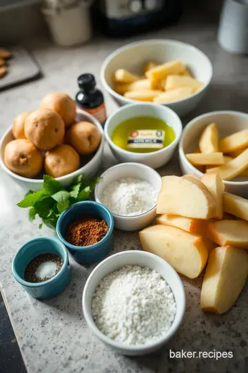Perfectly Crispy Oven-Baked French Fries ingredients