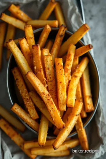 Perfectly Crispy Oven-Baked French Fries presentation