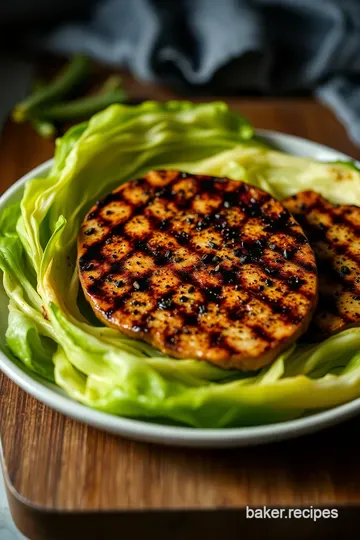 Perfectly Grilled Cabbage Steaks with Garlic and Herb Butter presentation