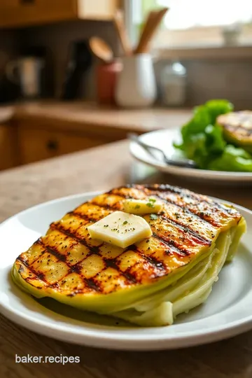 Perfectly Grilled Cabbage Steaks with Garlic and Herb Butter steps
