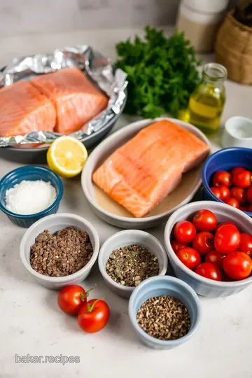 Perfectly Grilled Salmon in Foil ingredients