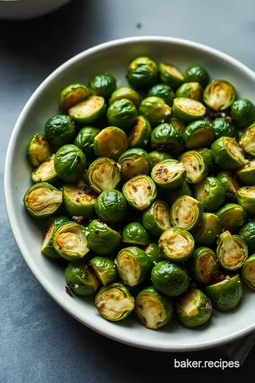 Perfectly Roasted Brussels Sprouts: A Crunchy Delight presentation