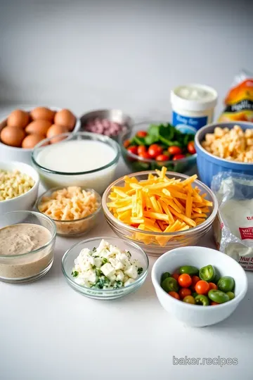 Perfectly Savory Crustless Quiche ingredients