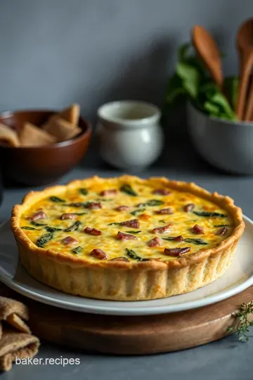 Perfectly Savory Crustless Quiche presentation