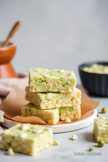 Pistachio Delight Krispie Treats steps