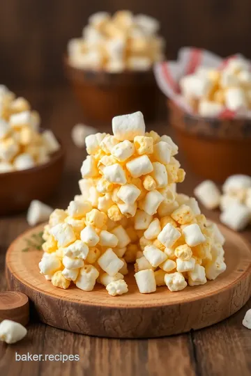 Popcorn Crunch with Buttery Marshmallows presentation