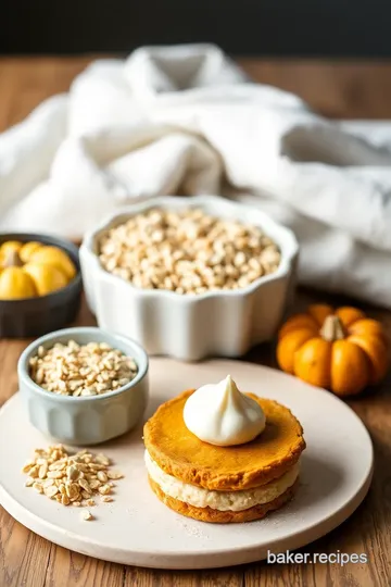 Pumpkin Oatmeal Cream Pies ingredients