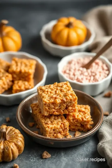 Pumpkin Pie Rice Krispie Treats Delight ingredients