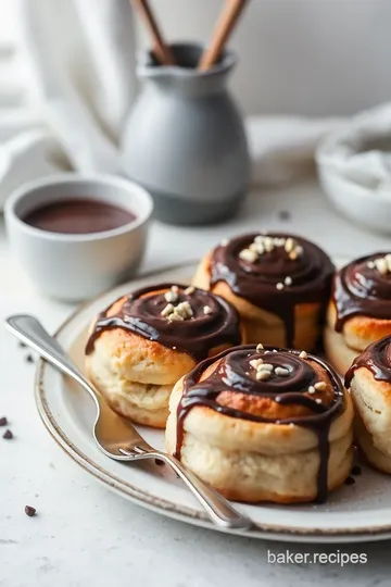 Quick Chocolate Espresso Cinnamon Rolls presentation