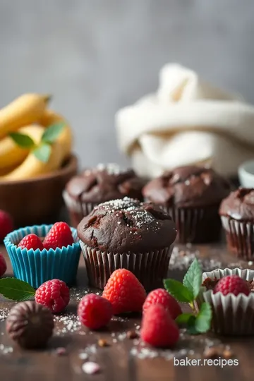 Raspberry Choco-Banana Bliss Muffins ingredients