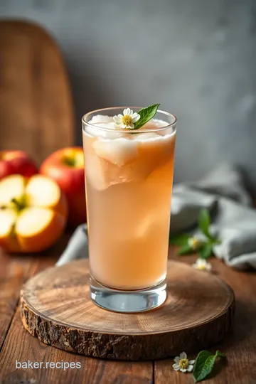 Refreshing Apple Snap Cocktails presentation