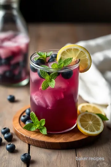 Refreshing Blueberry Mint Lemonade ingredients