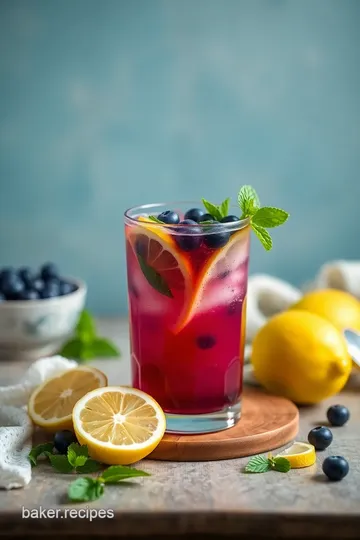 Refreshing Blueberry Mint Lemonade steps