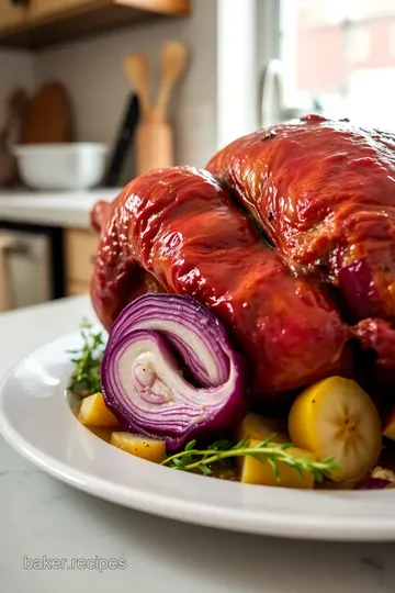 German-Style Roast Goose with Red Cabbage and Dumplings steps