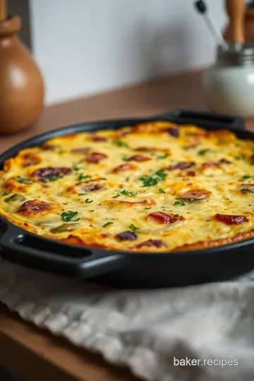 Rustic Potato Frittata: A Hearty Delight presentation