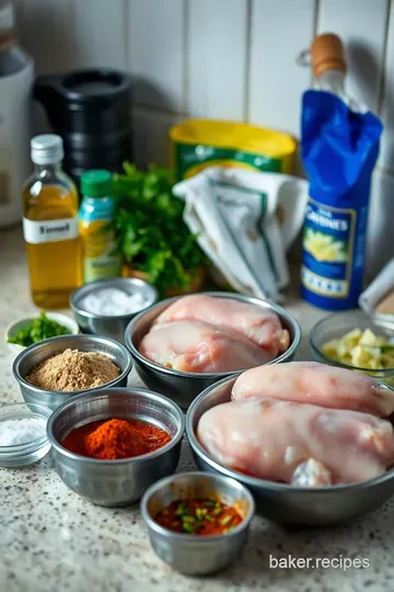 Savory Baked Bone-In Chicken Breasts with Herb Butter ingredients