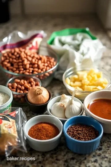 Savory Crock Pot Pinto Beans ingredients