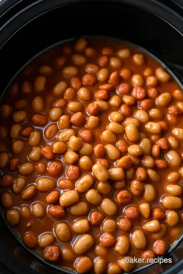 Savory Crock Pot Pinto Beans presentation