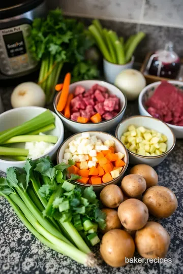 Savory Instant Pot Beef Stew: A Hearty Classic ingredients