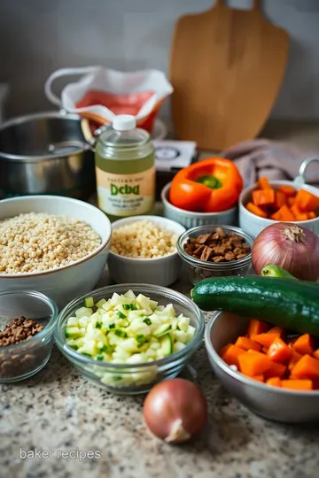 Savory Quinoa & Roasted Vegetable Bowl ingredients