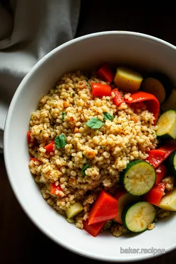 Savory Quinoa & Roasted Vegetable Bowl presentation