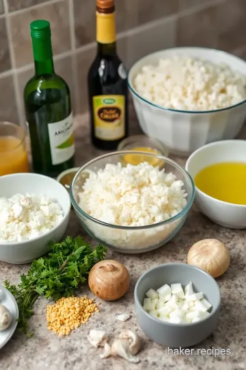 Savory Seafood Mushroom Risotto ingredients