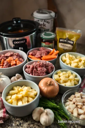Savory Slow-Cooked Beef Stew with Root Vegetables ingredients