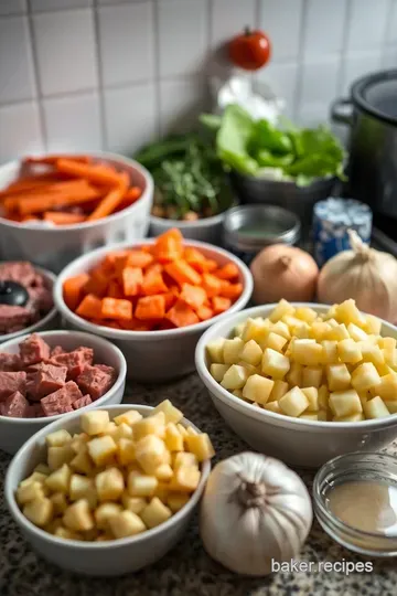 Savory Slow Cooker Beef Stew: A Hearty Classic ingredients